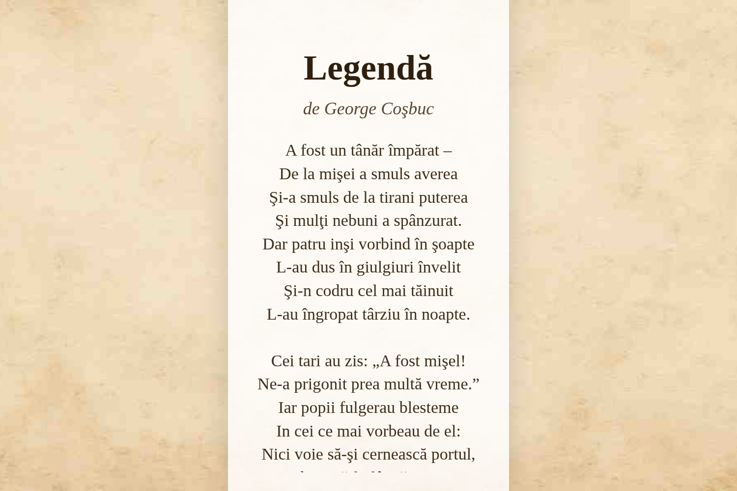 Legendă