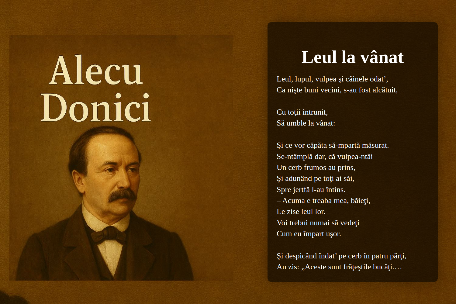 Leul la vânat