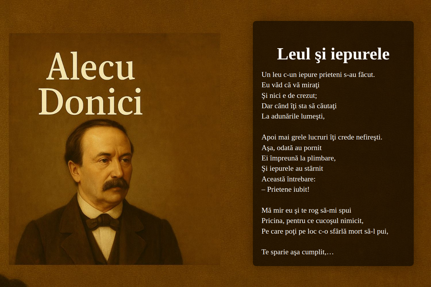 Leul şi iepurele