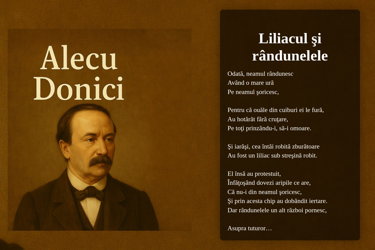Liliacul şi rândunelele