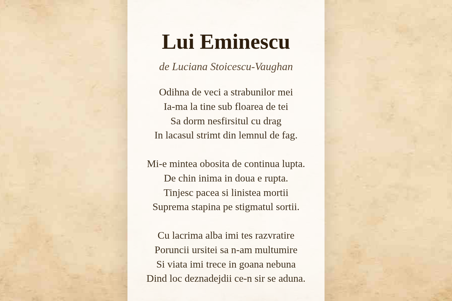 Lui Eminescu