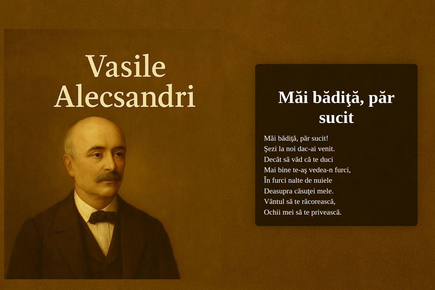 Măi bădiţă, păr sucit