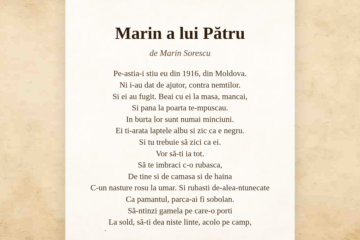 Marin a lui Pătru