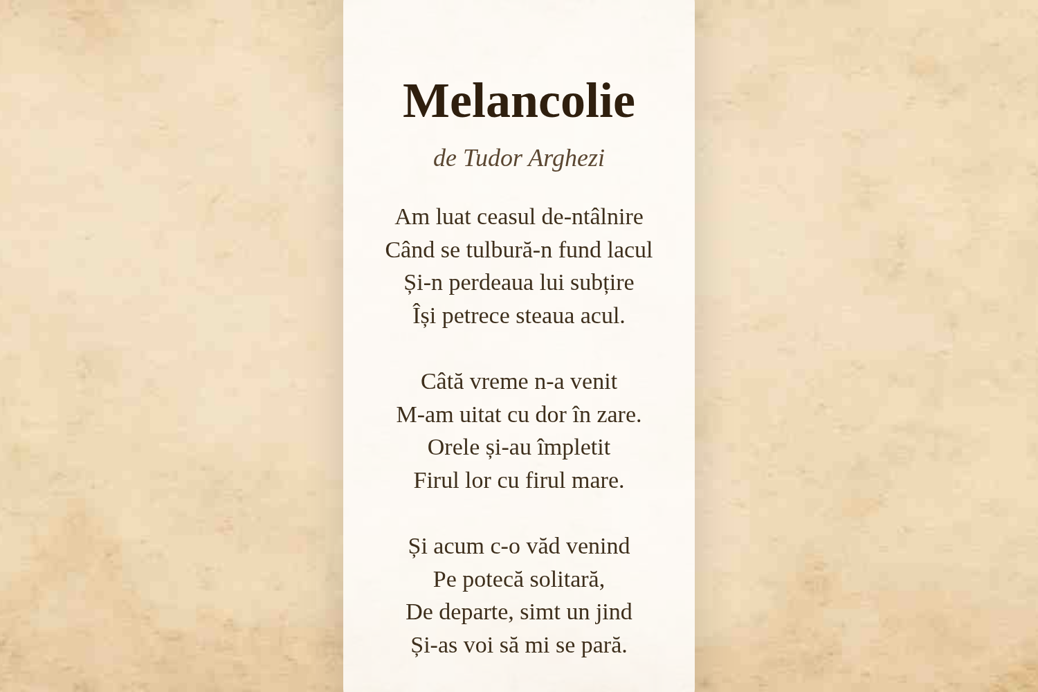 Melancolie