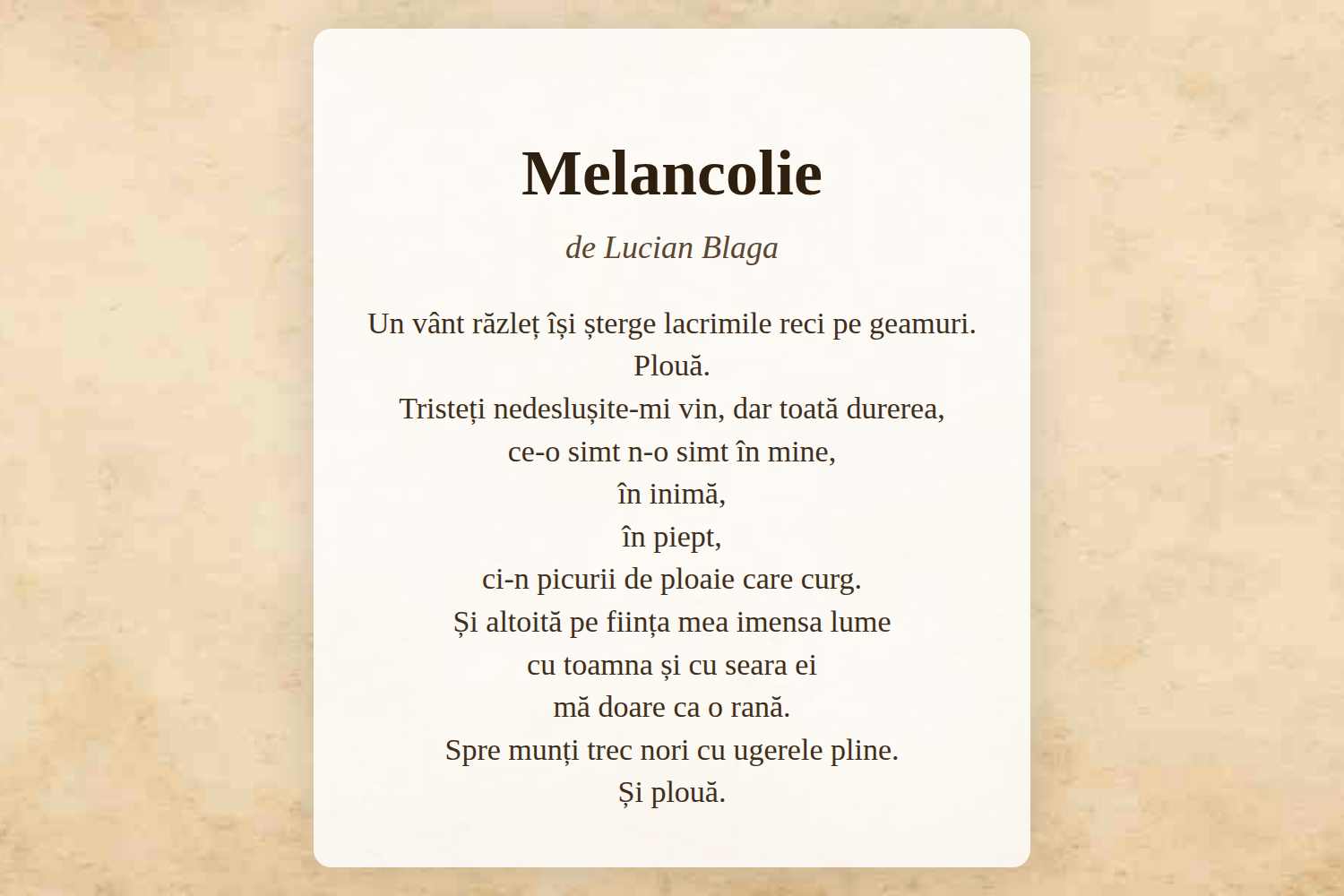 Melancolie
