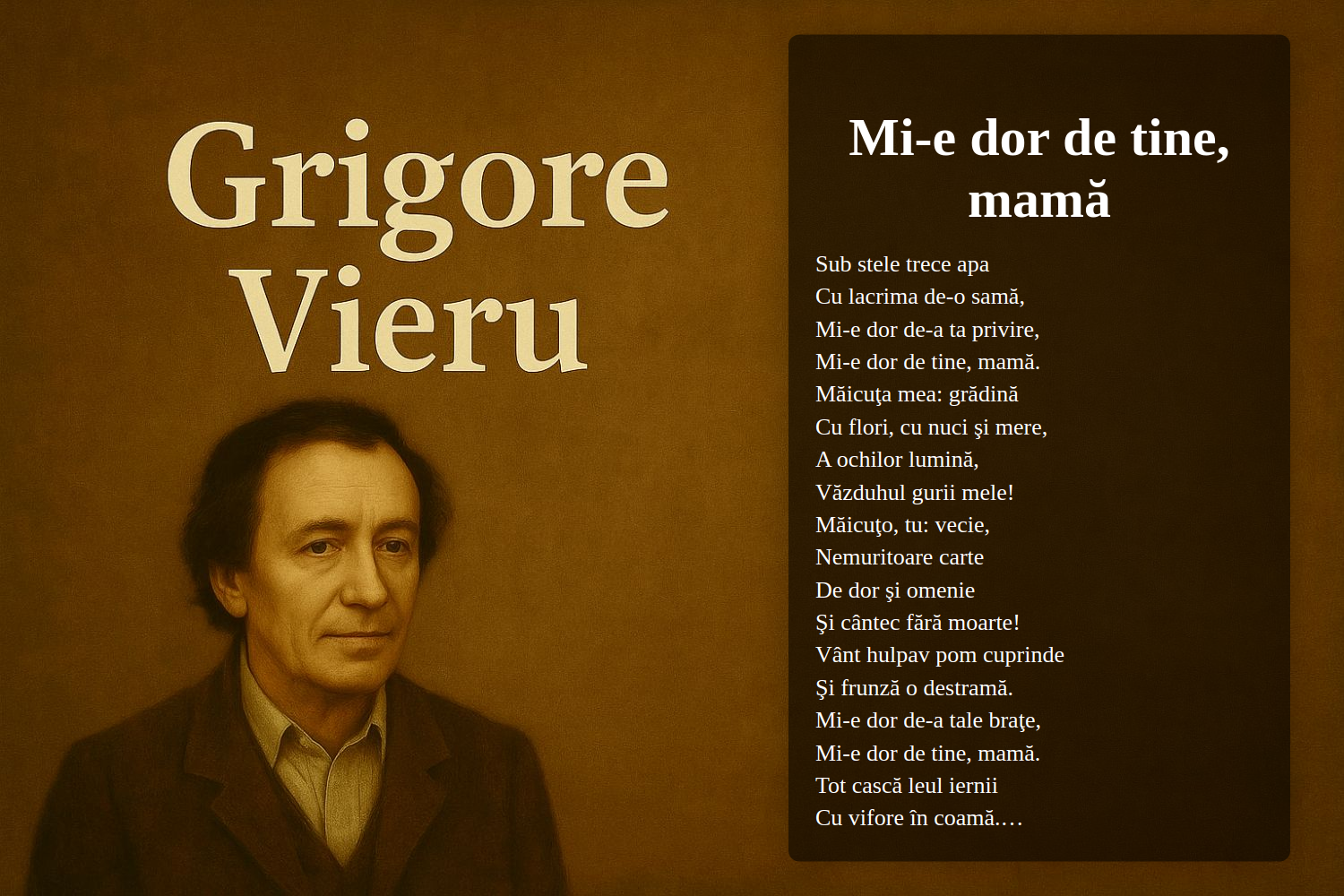 Mi-e dor de tine, mamă