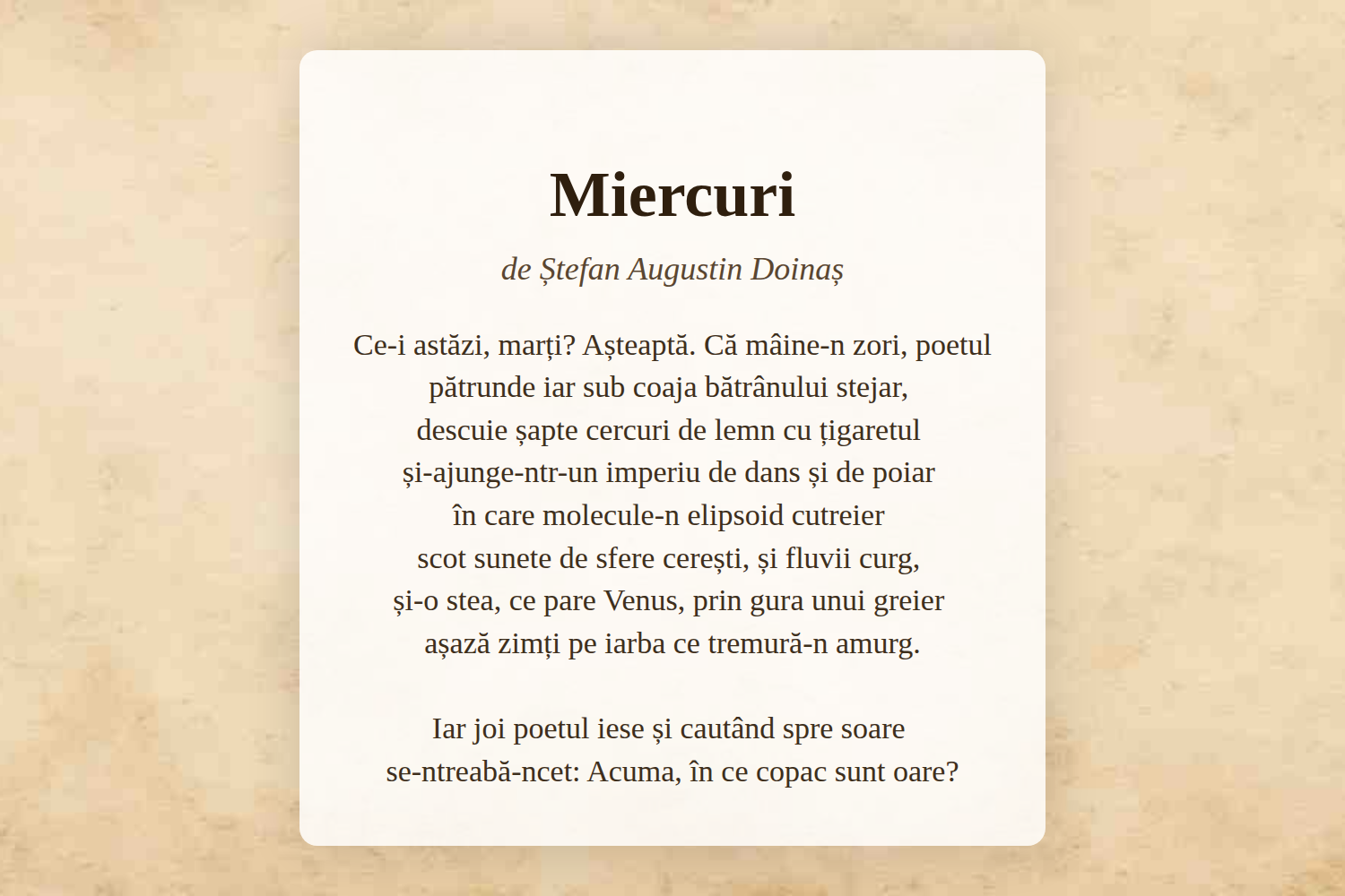 Miercuri