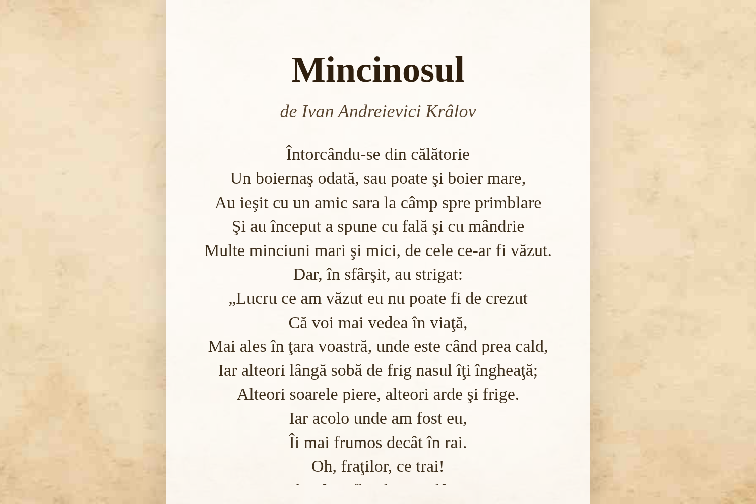 Mincinosul