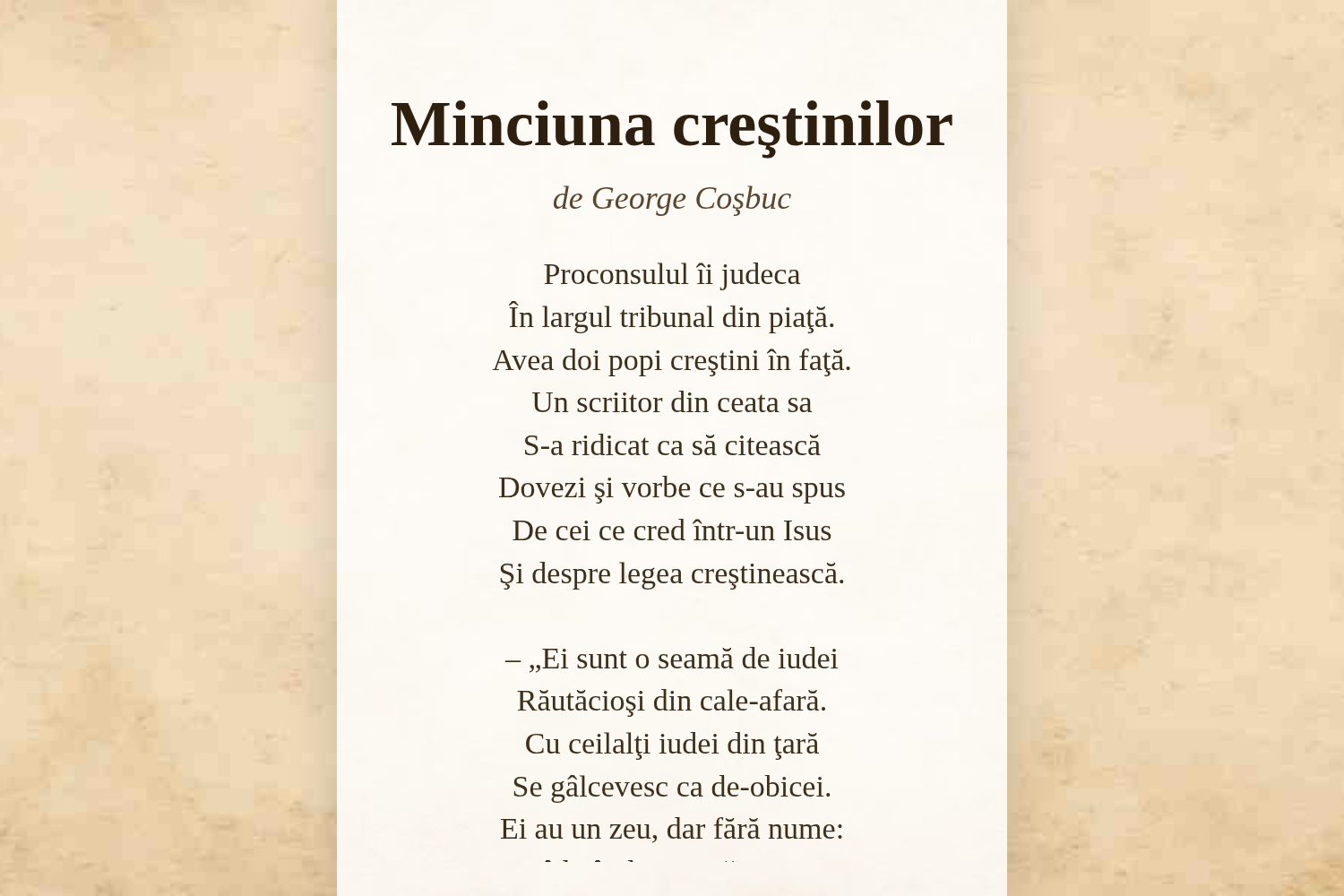 Minciuna creştinilor