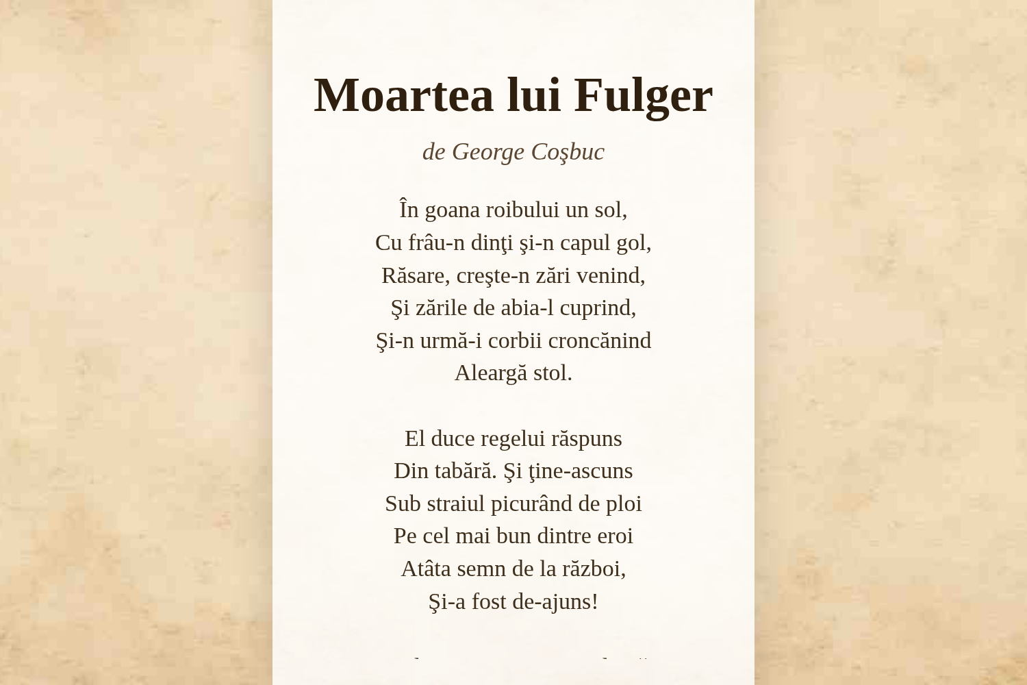 Moartea lui Fulger