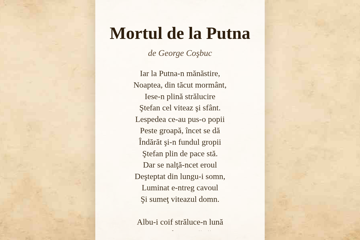 Mortul de la Putna