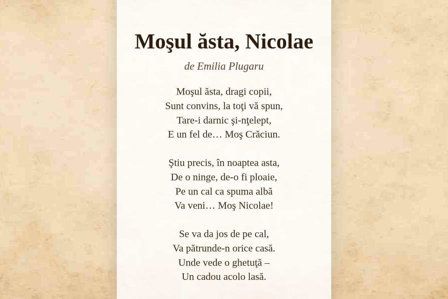 Moşul ăsta, Nicolae