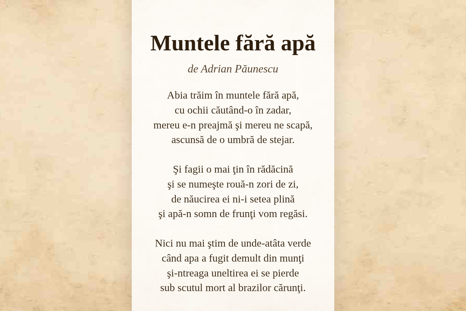 Muntele fără apă