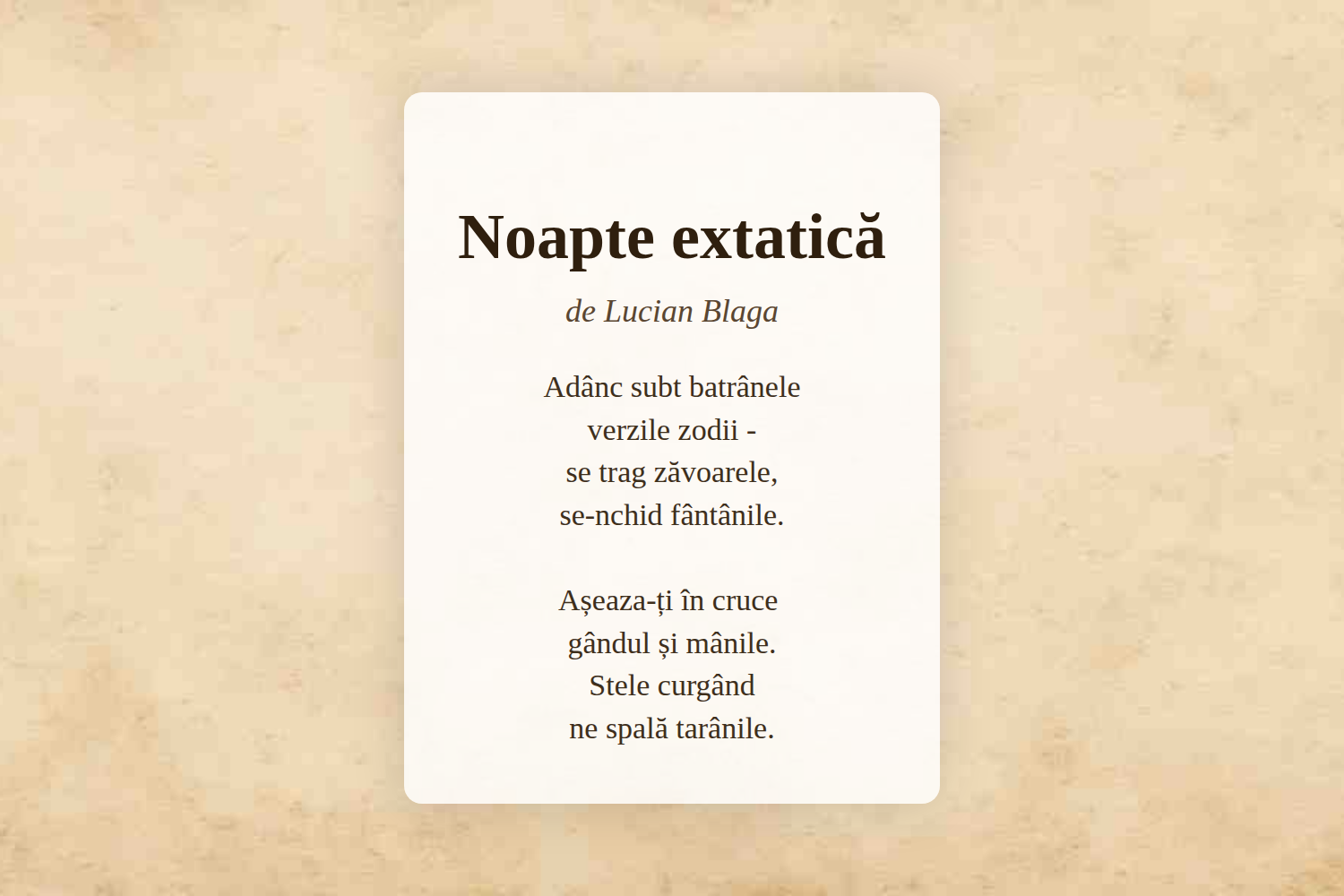 Noapte extatică