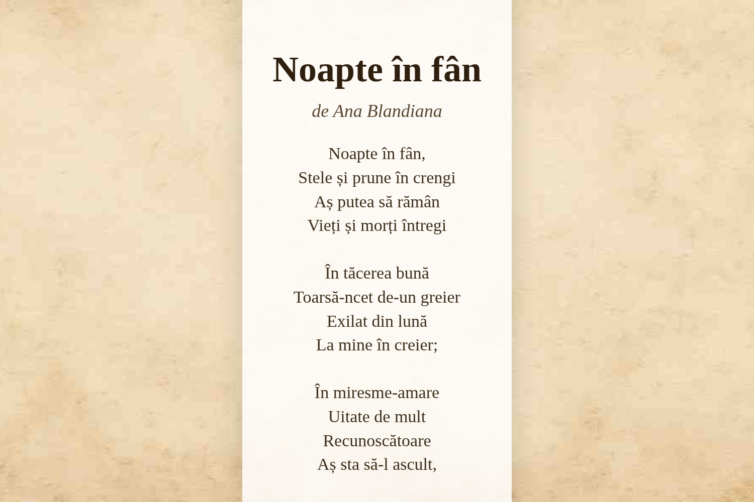 Noapte în fân