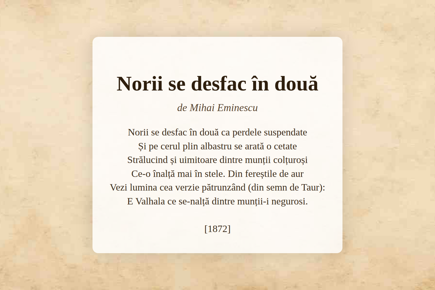 Norii se desfac în două