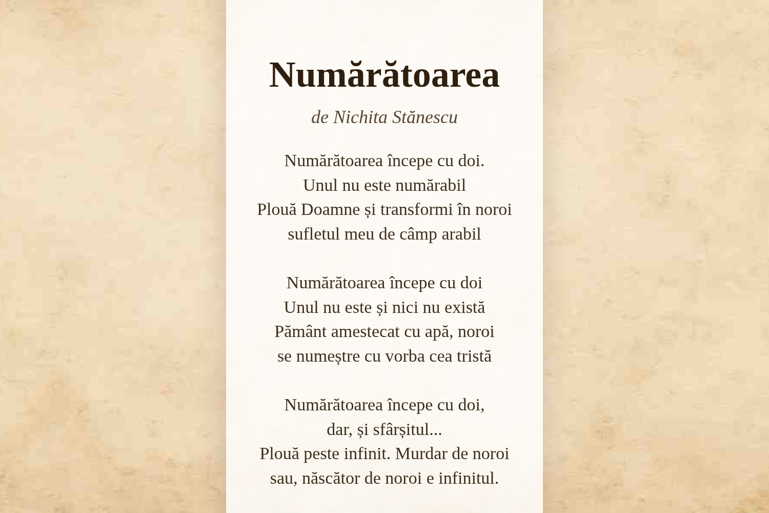 Numărătoarea