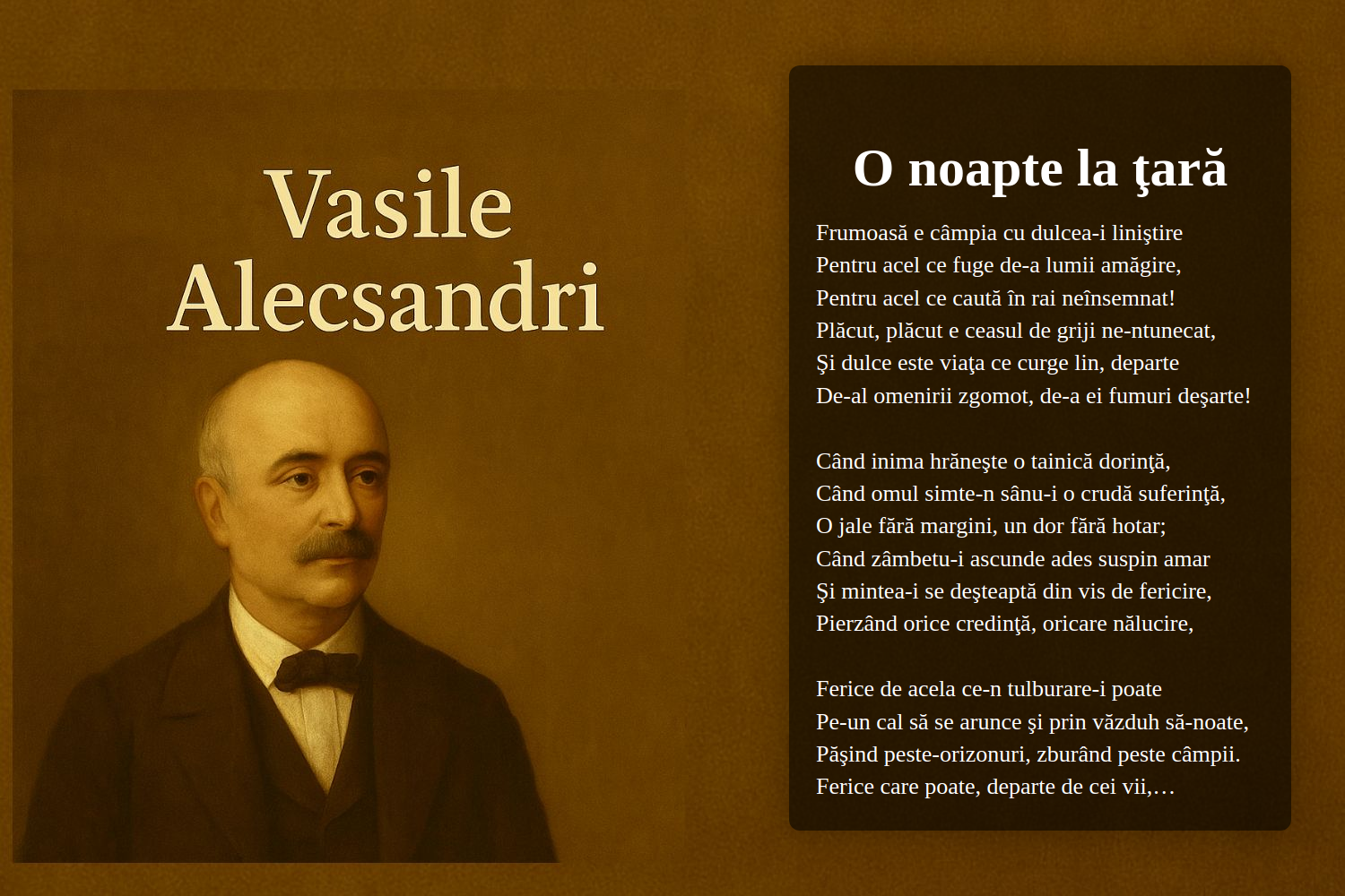 O noapte la ţară