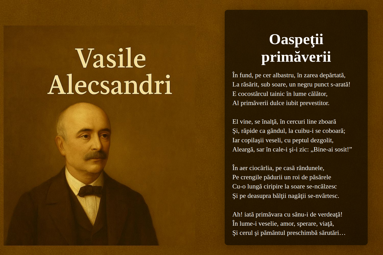 Oaspeţii primăverii