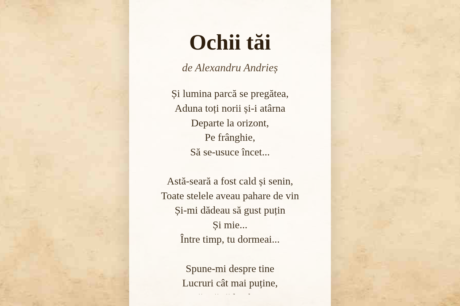 Ochii tăi