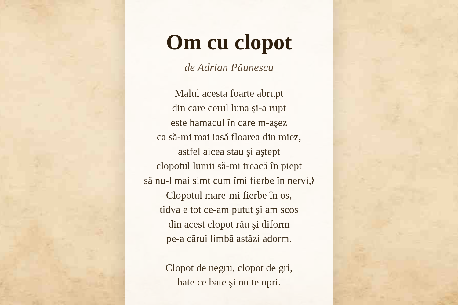 Om cu clopot