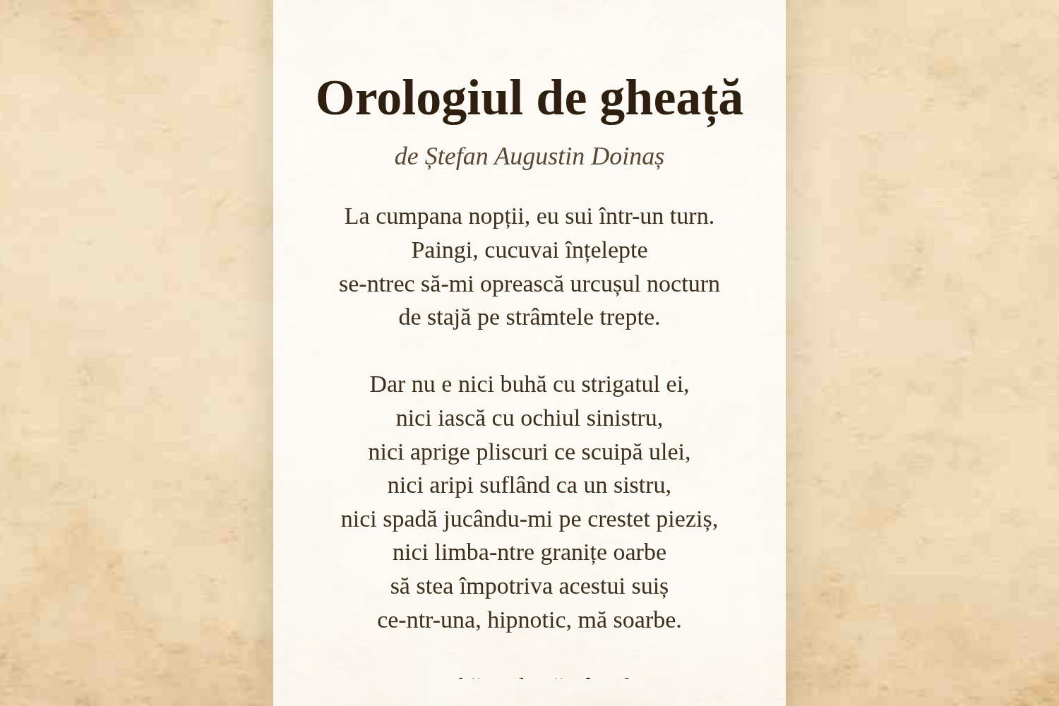 Orologiul de gheață