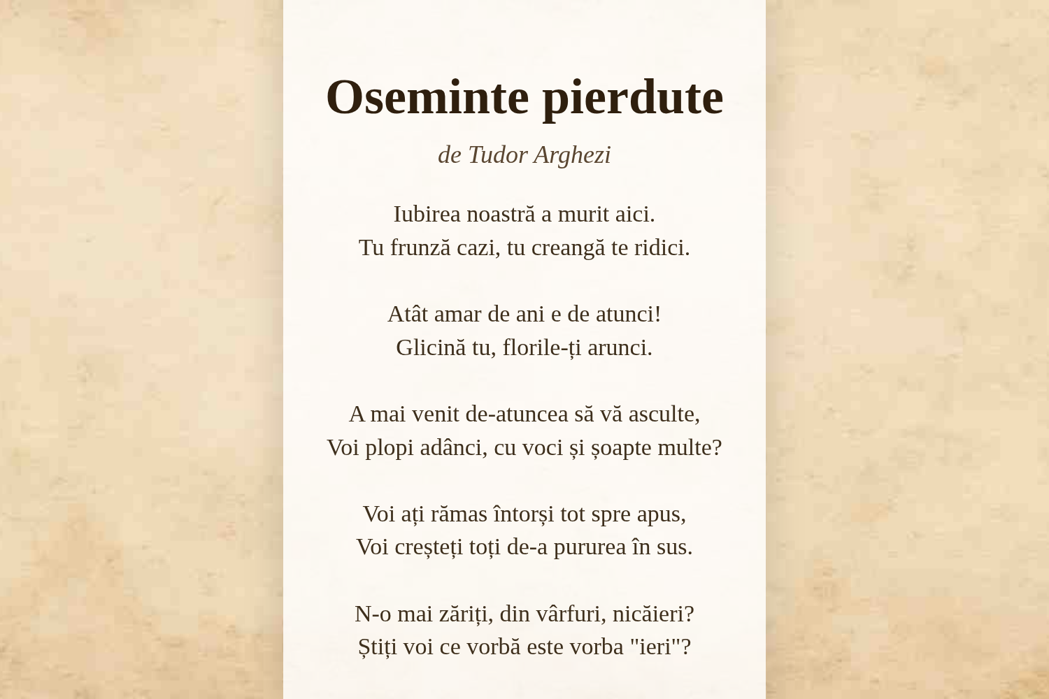 Oseminte pierdute
