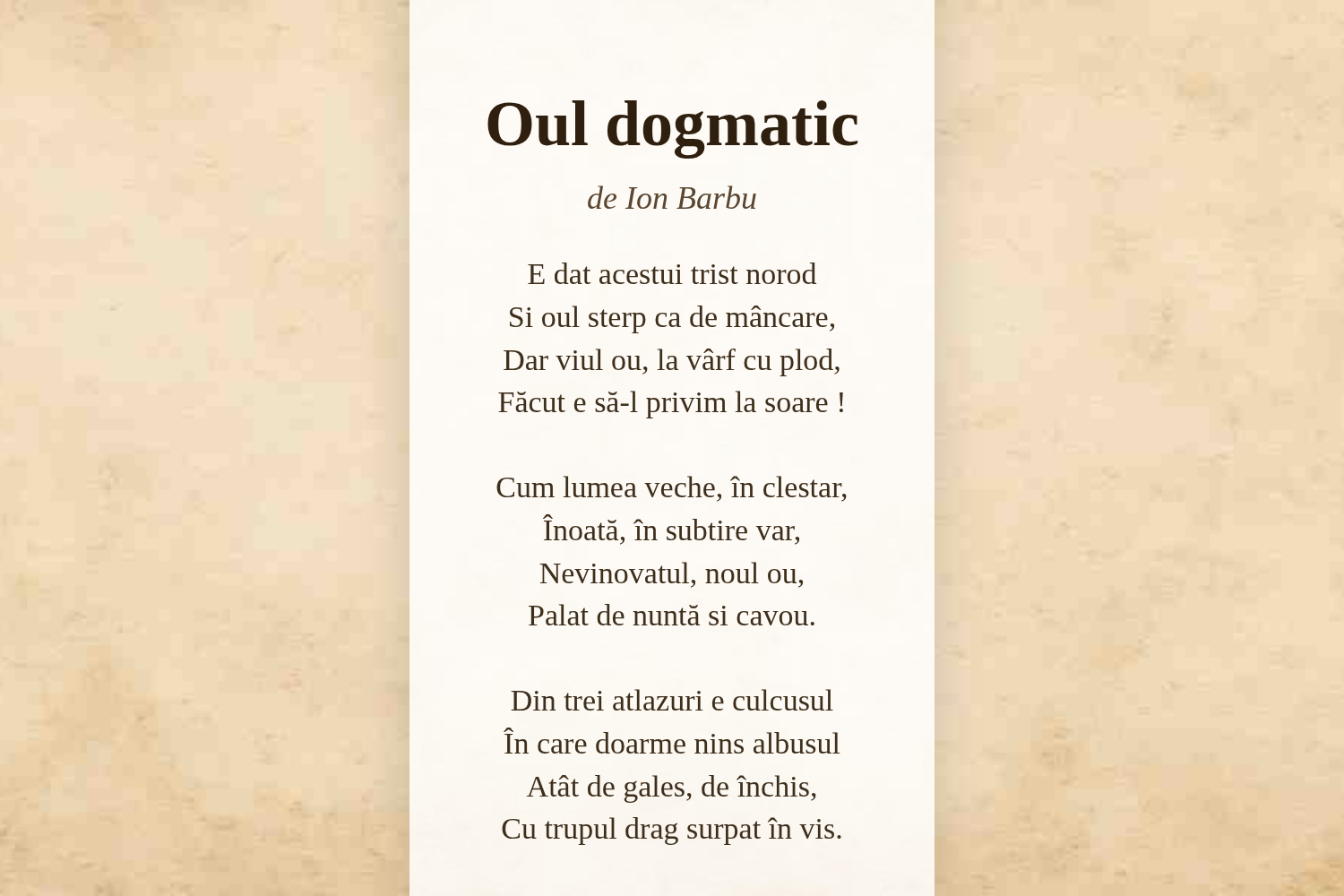 Oul dogmatic