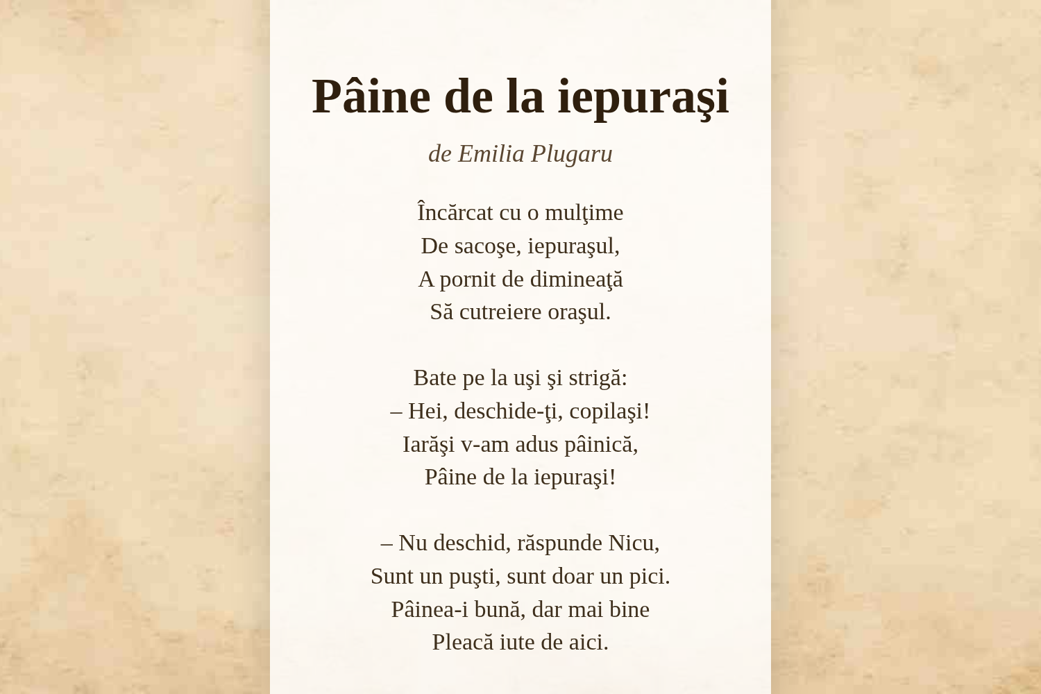 Pâine de la iepuraşi