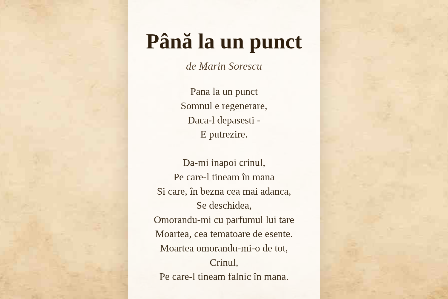 Până la un punct