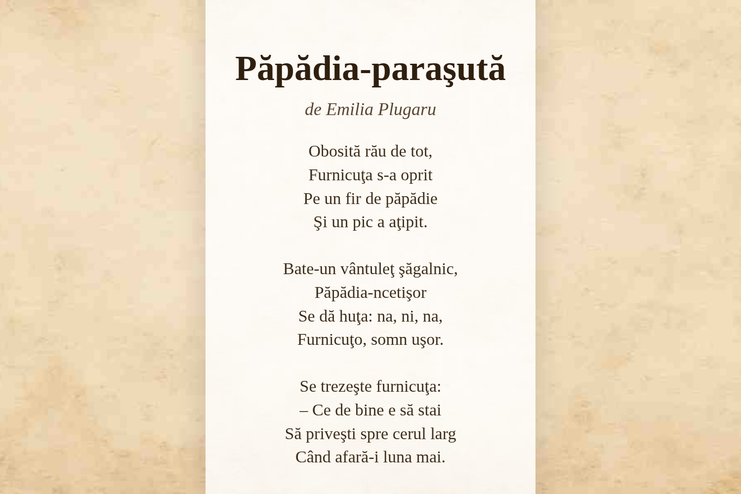 Păpădia-paraşută