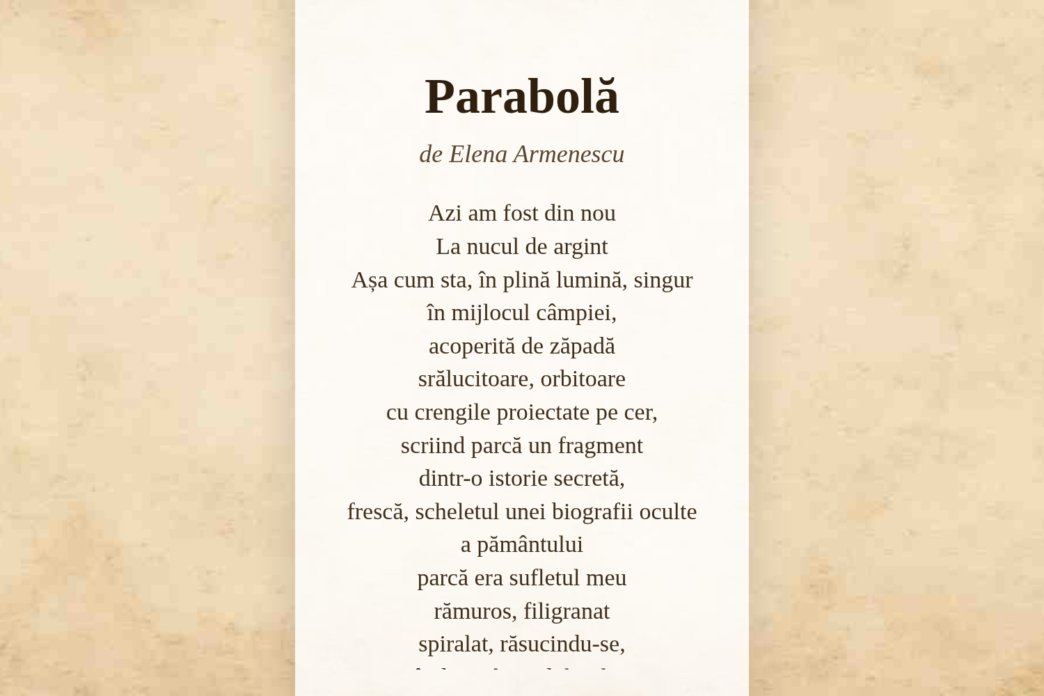 Parabolă