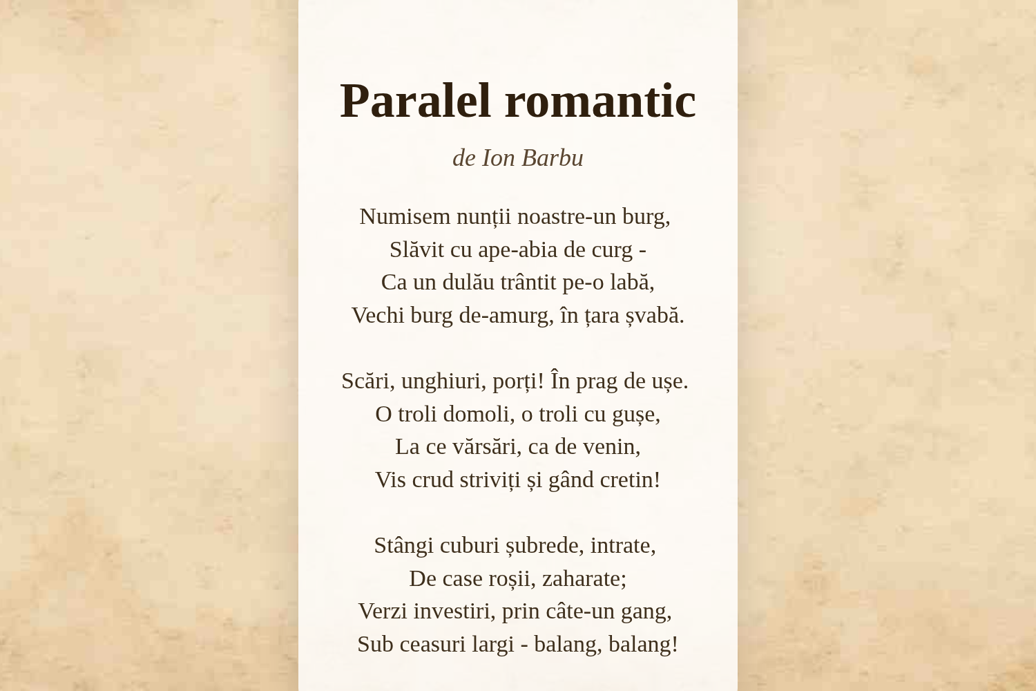 Paralel romantic