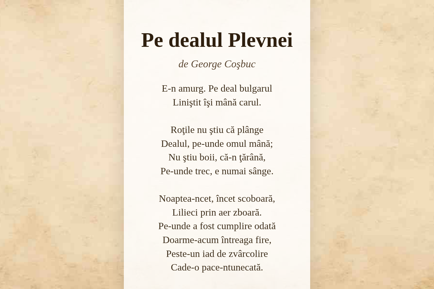 Pe dealul Plevnei