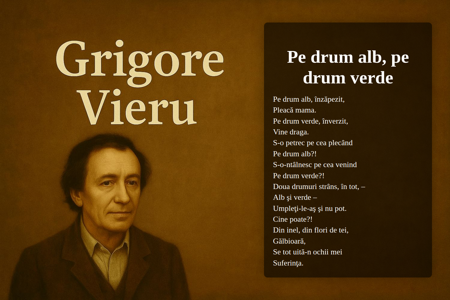 Pe drum alb, pe drum verde
