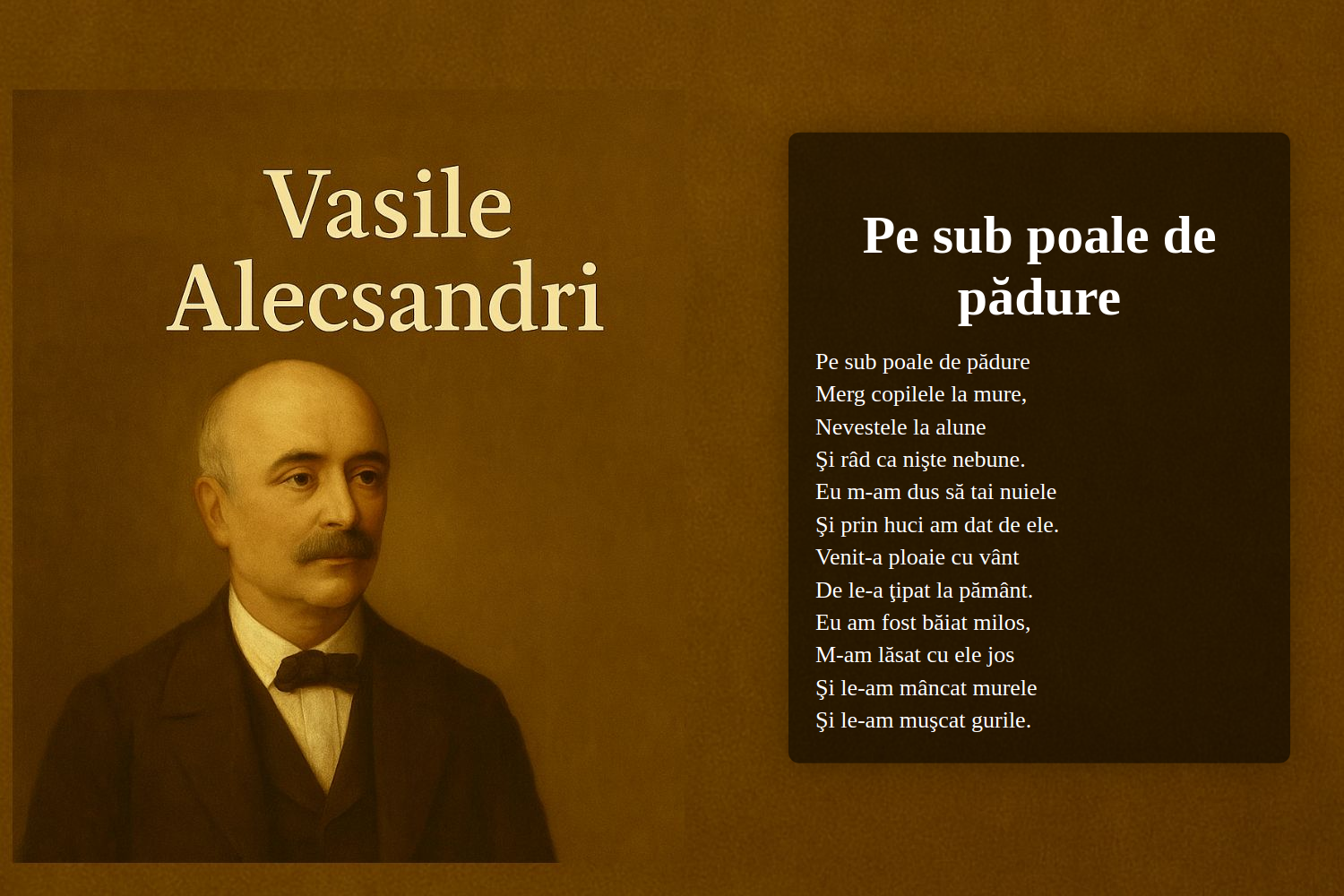 Pe sub poale de pădure