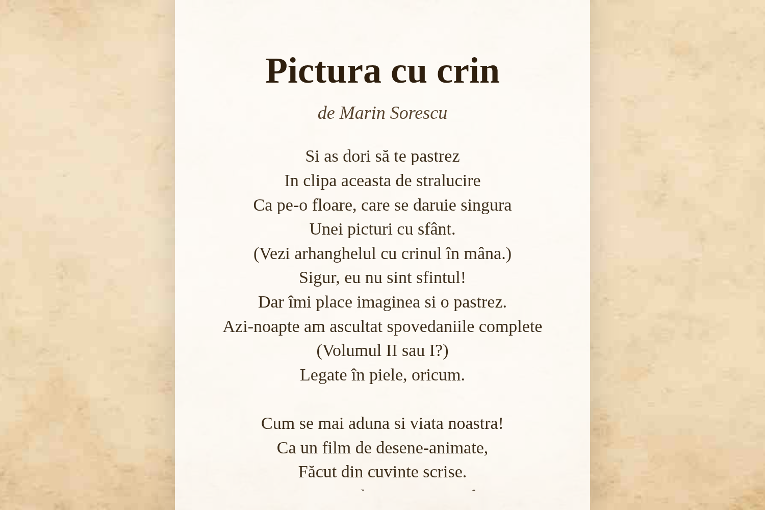 Pictura cu crin