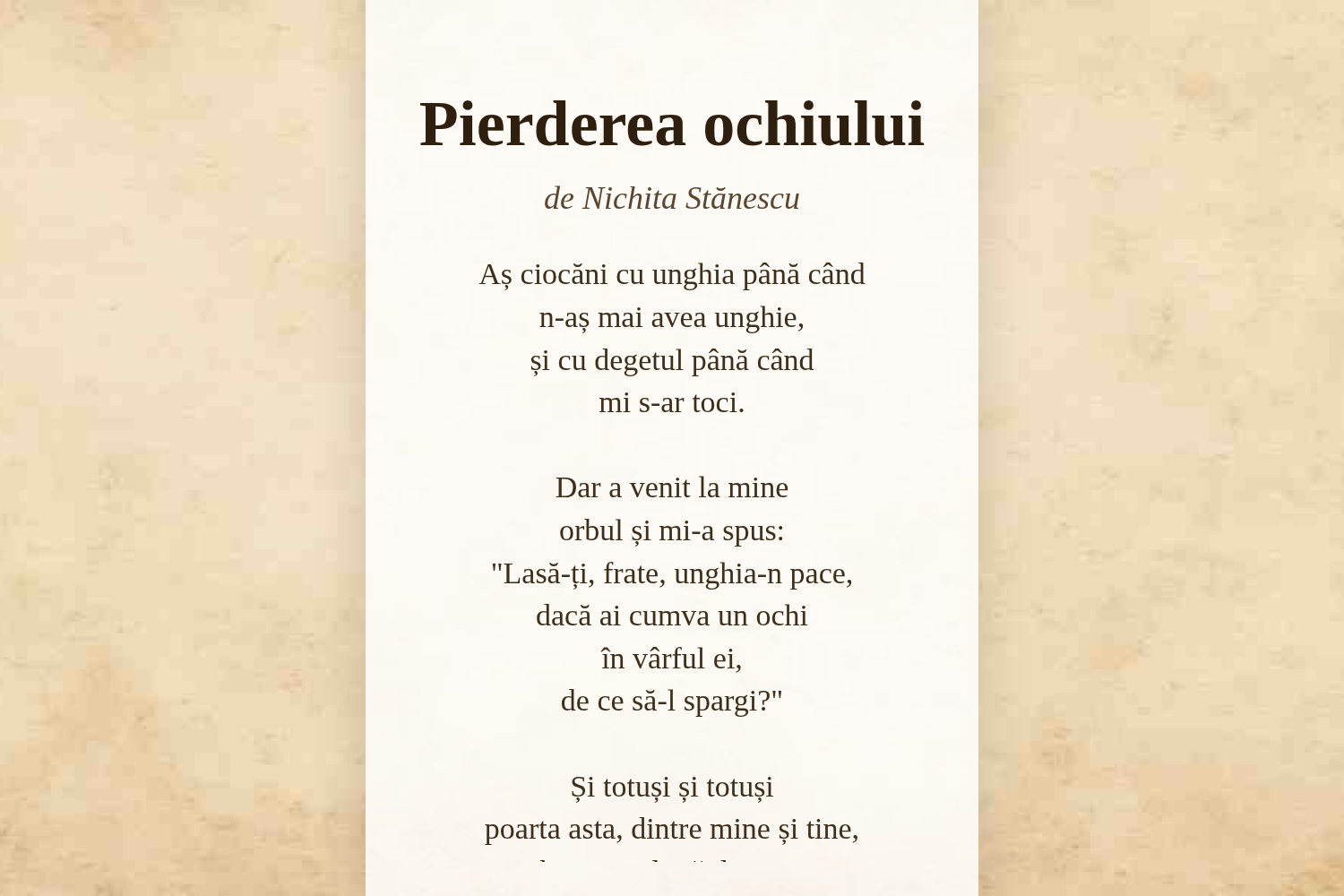 Pierderea ochiului