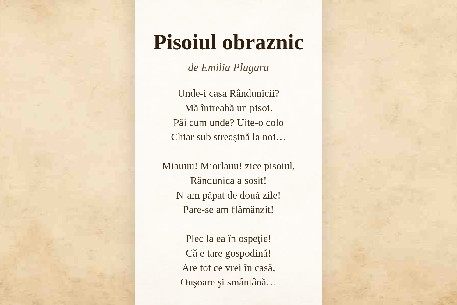Pisoiul obraznic