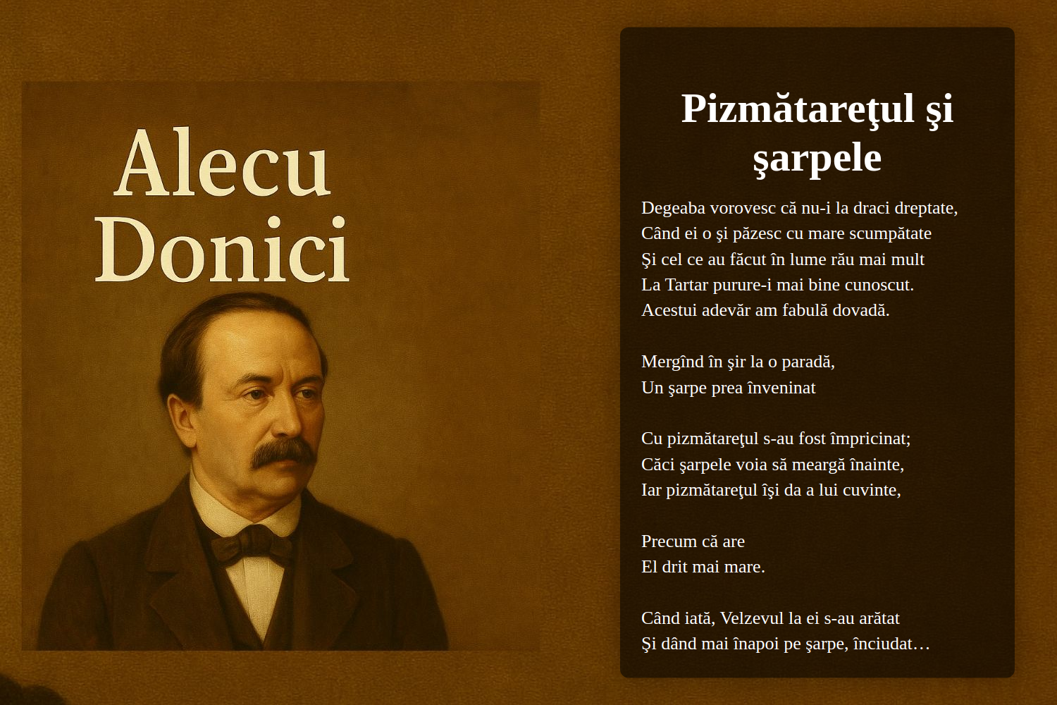 Pizmătareţul şi şarpele