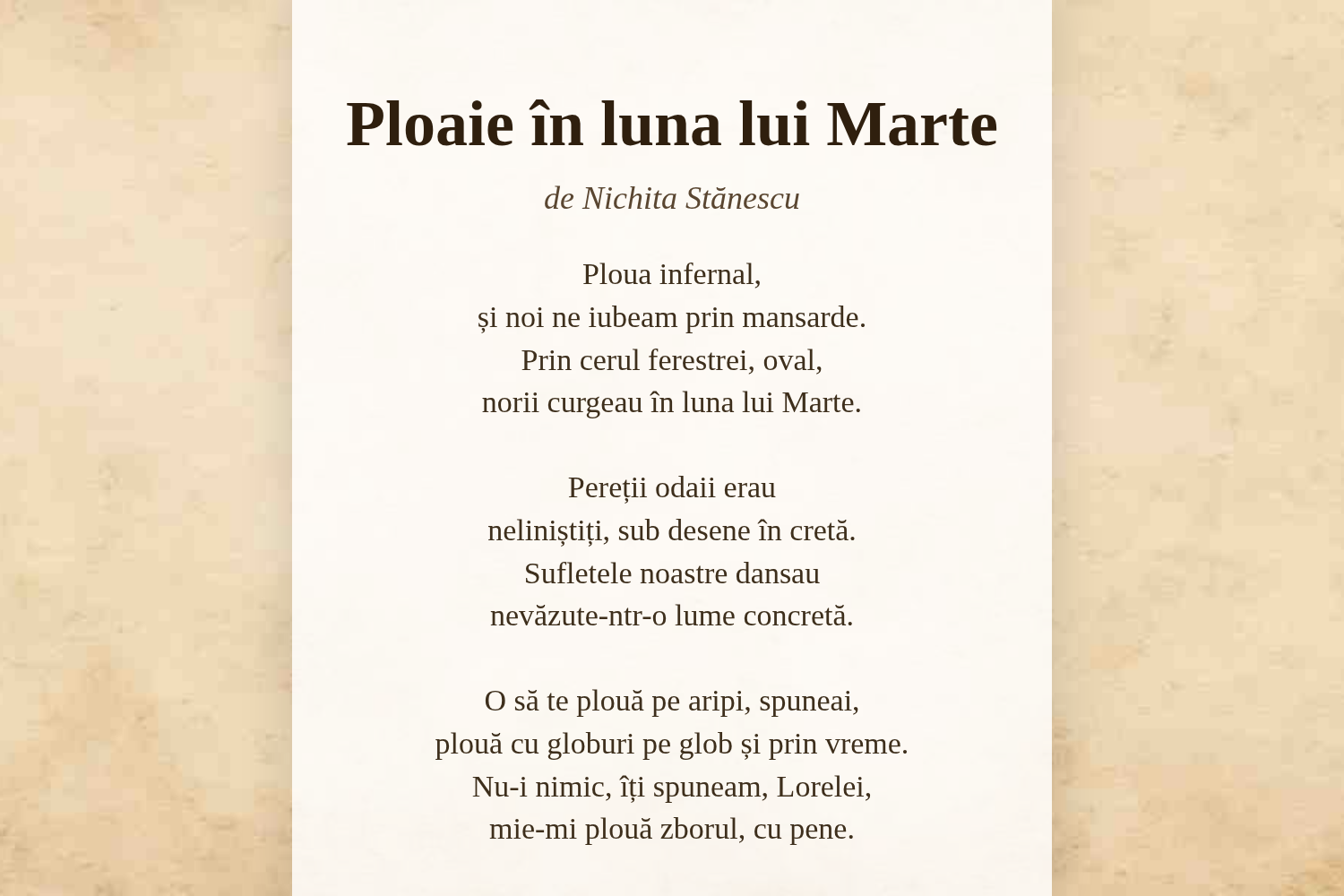 Ploaie în luna lui Marte