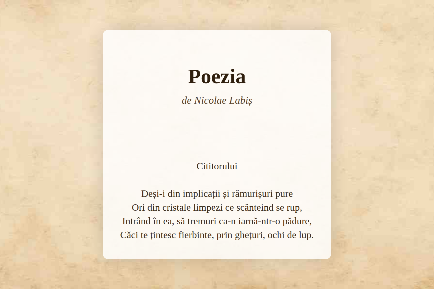 Poezia