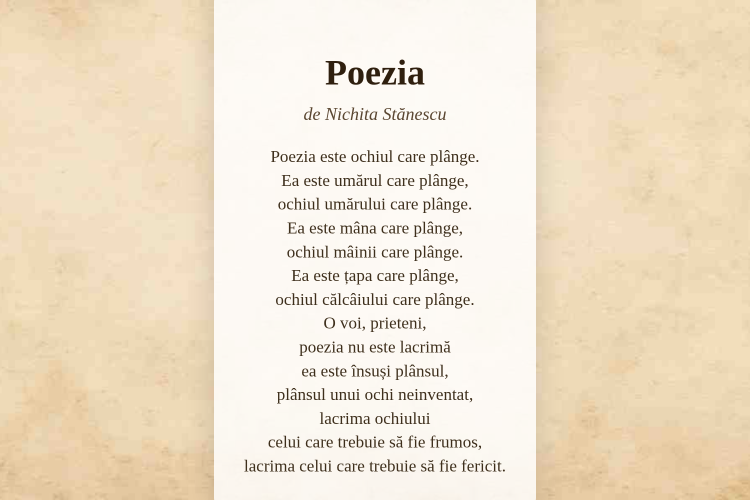 Poezia