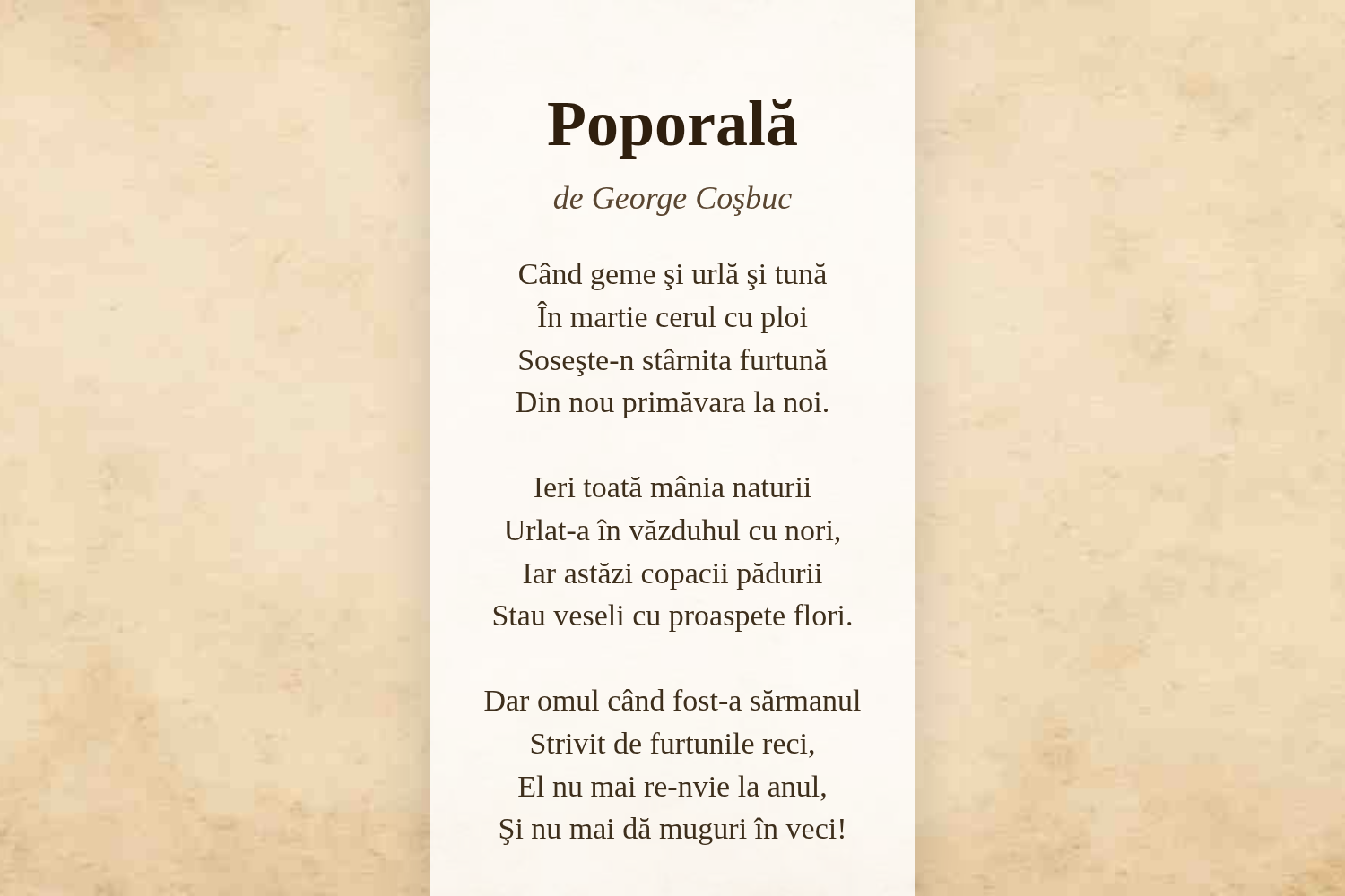 Poporală