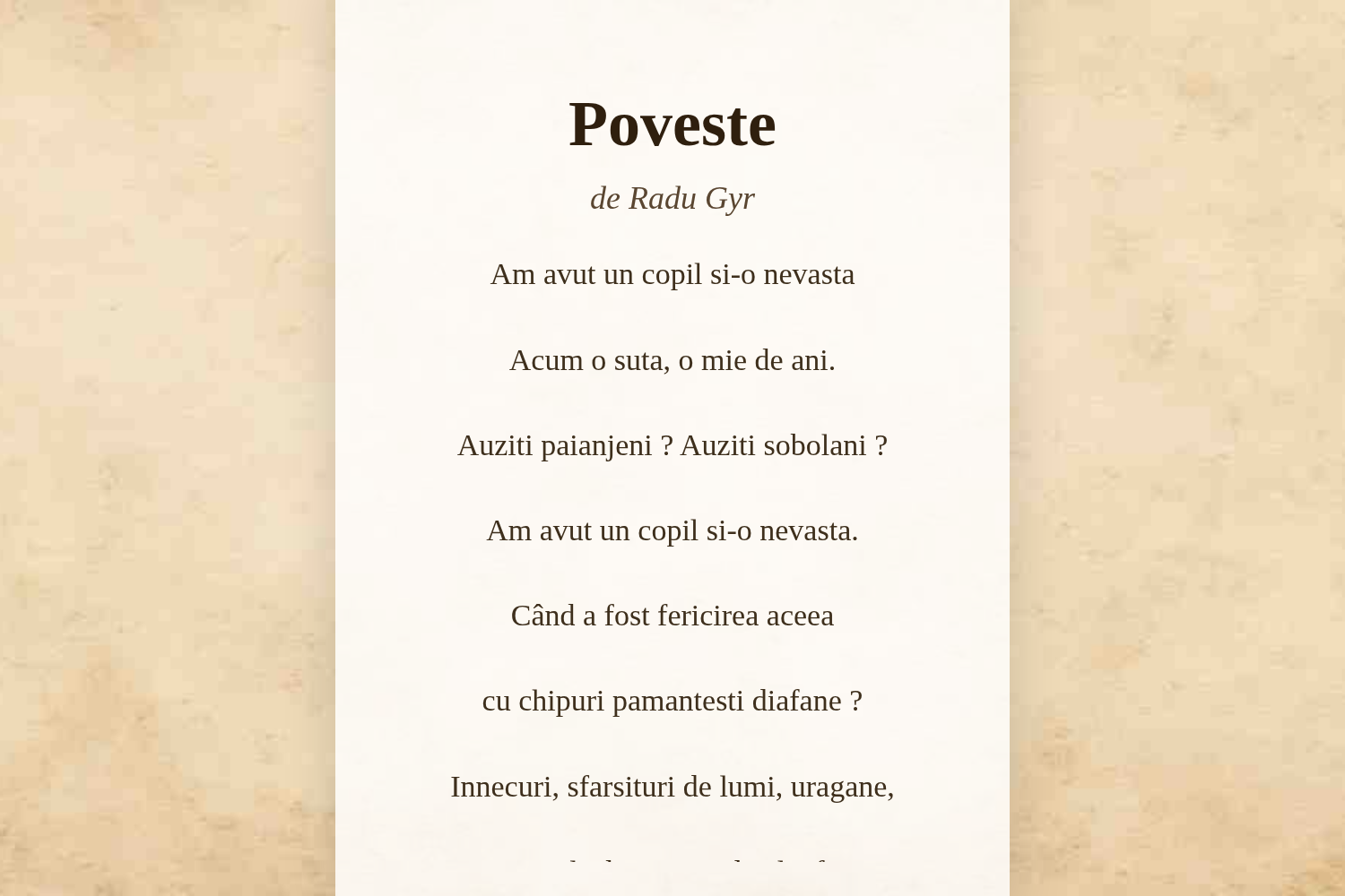 Poveste