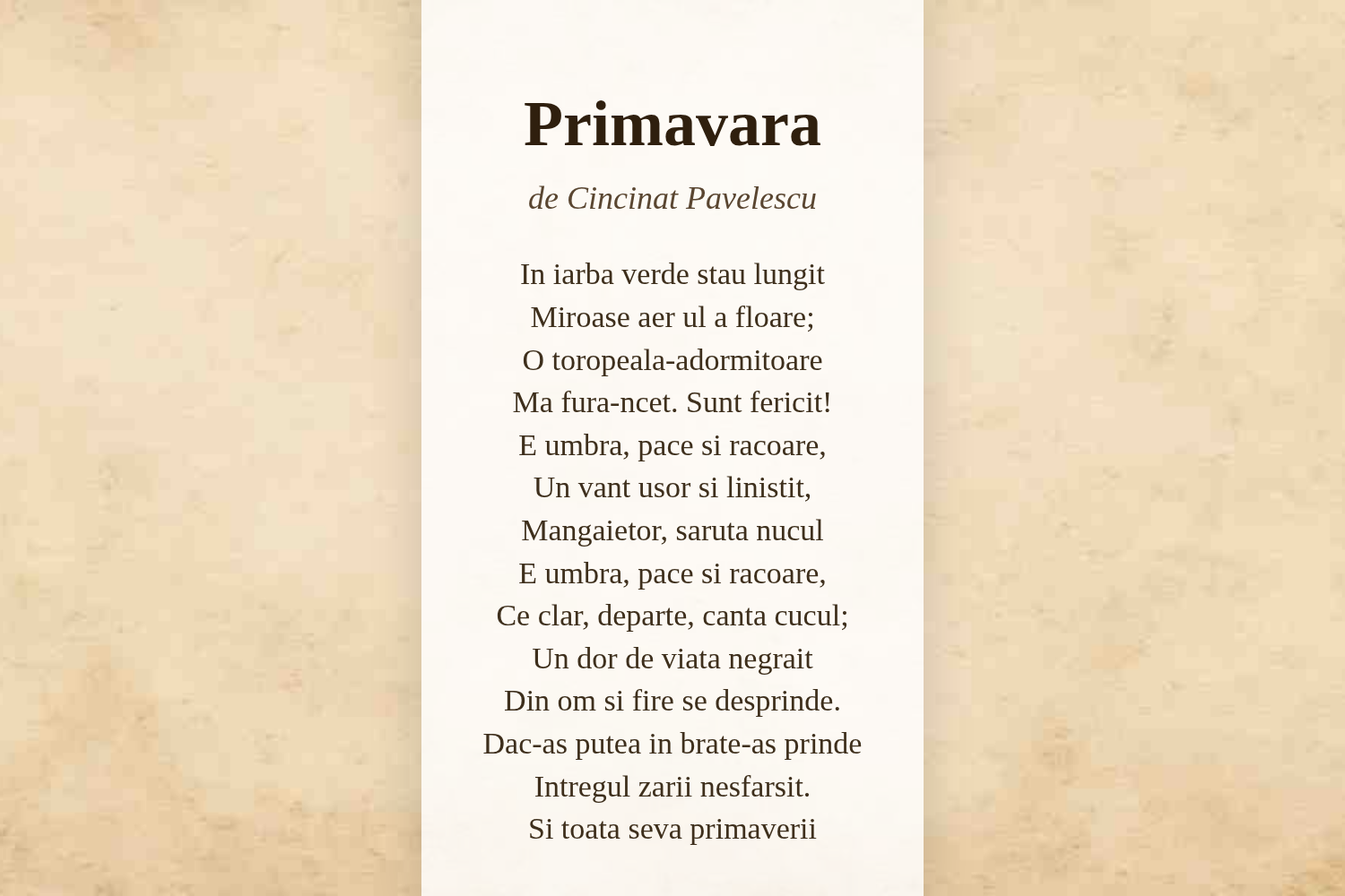 Primavara