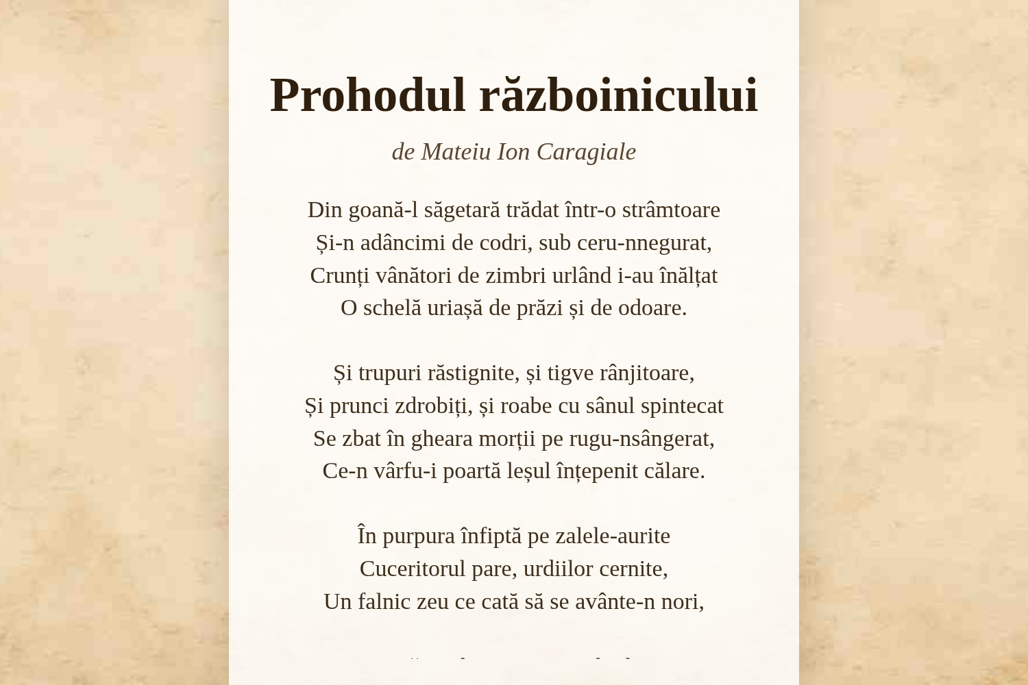 Prohodul războinicului