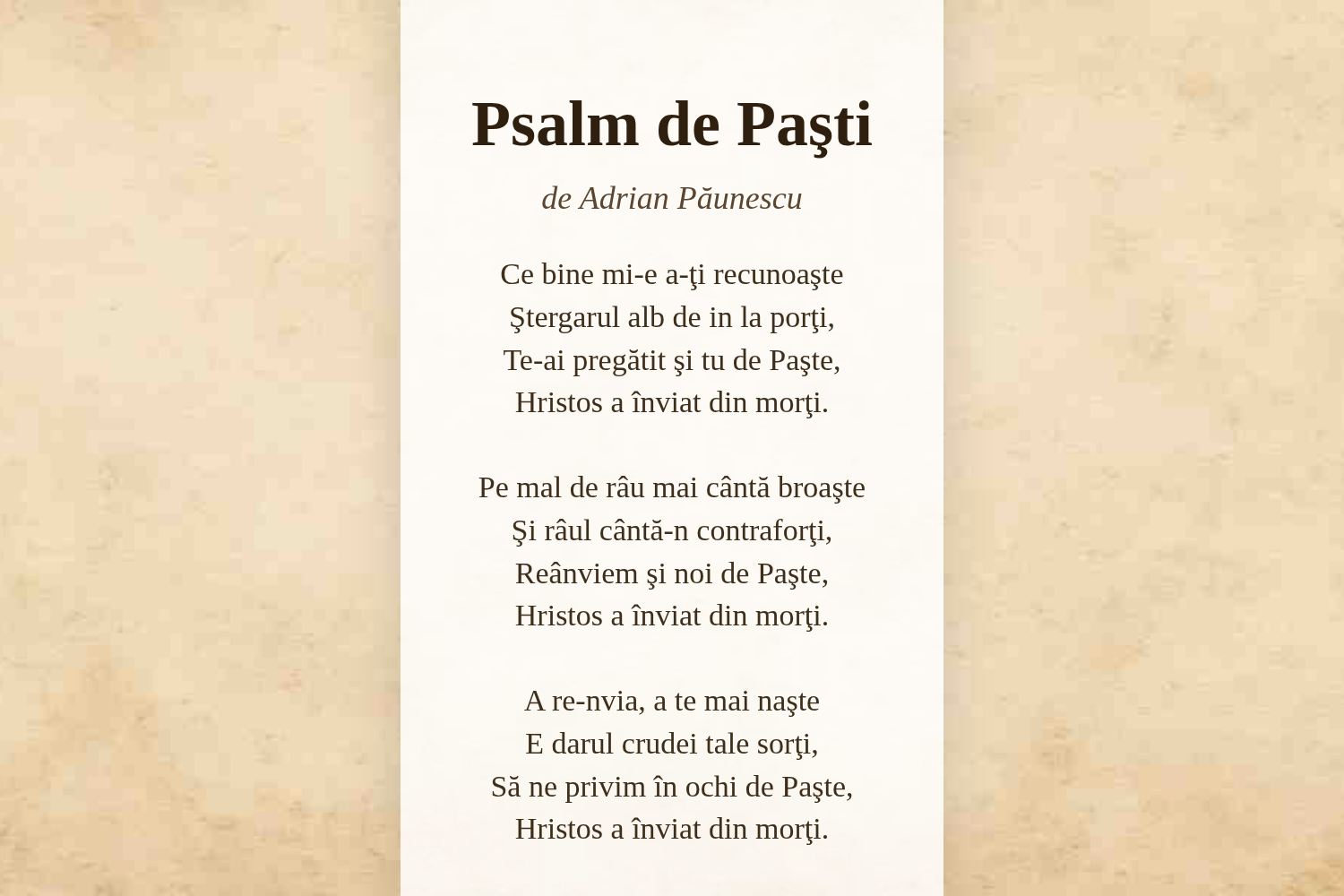 Psalm de Paşti