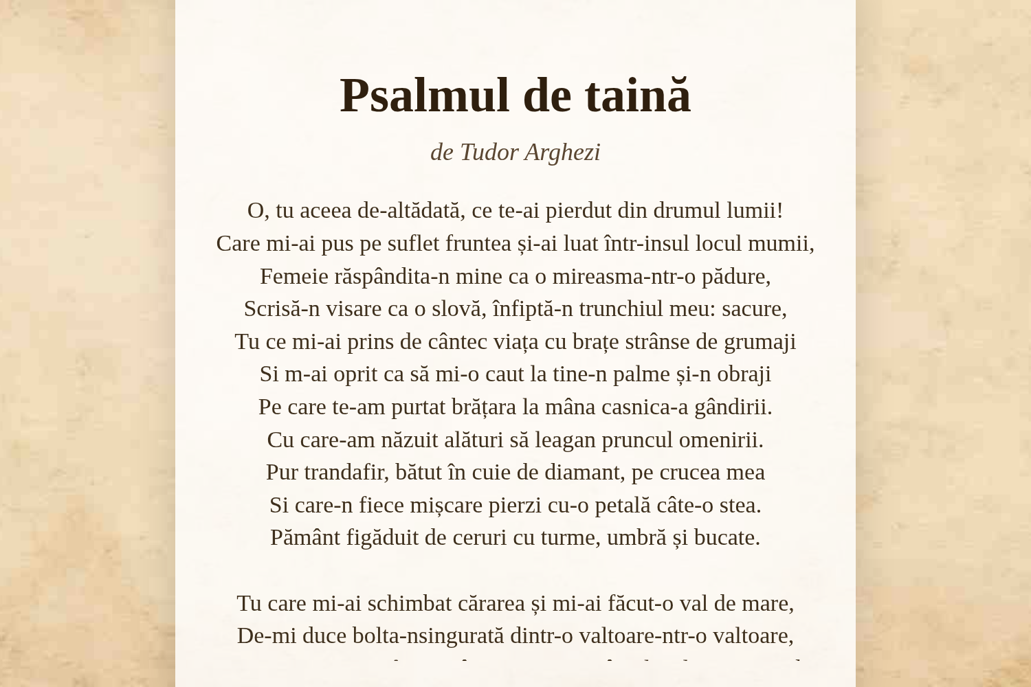 Psalmul de taină