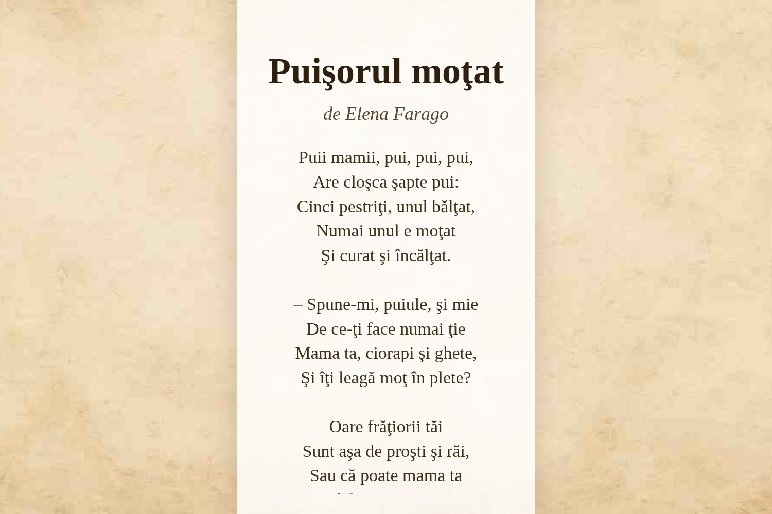 Puişorul moţat